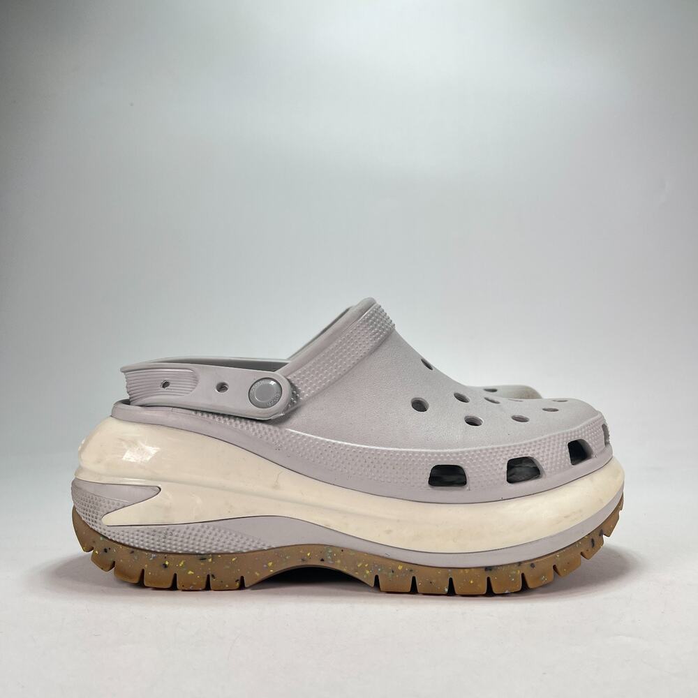 Crocs Crush Clog Atmosphere Grey Platform Slip On Sandals 207988 Women's Size 8